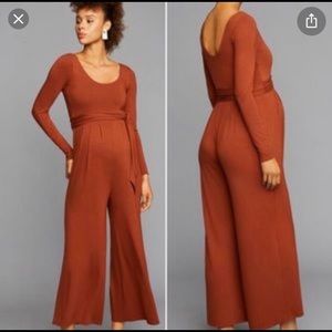 A Pea in the Pod Pleated Tie Waist Romper/Jumpsuit